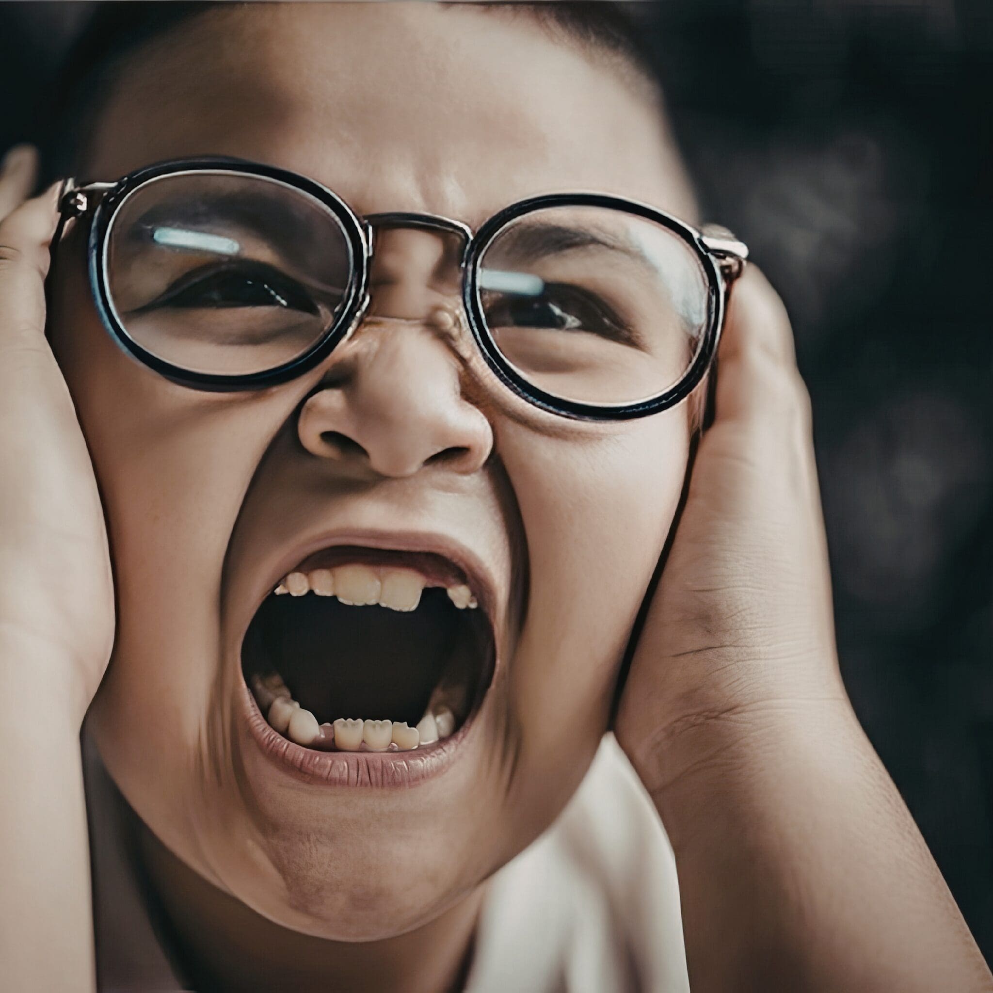 a child in rage